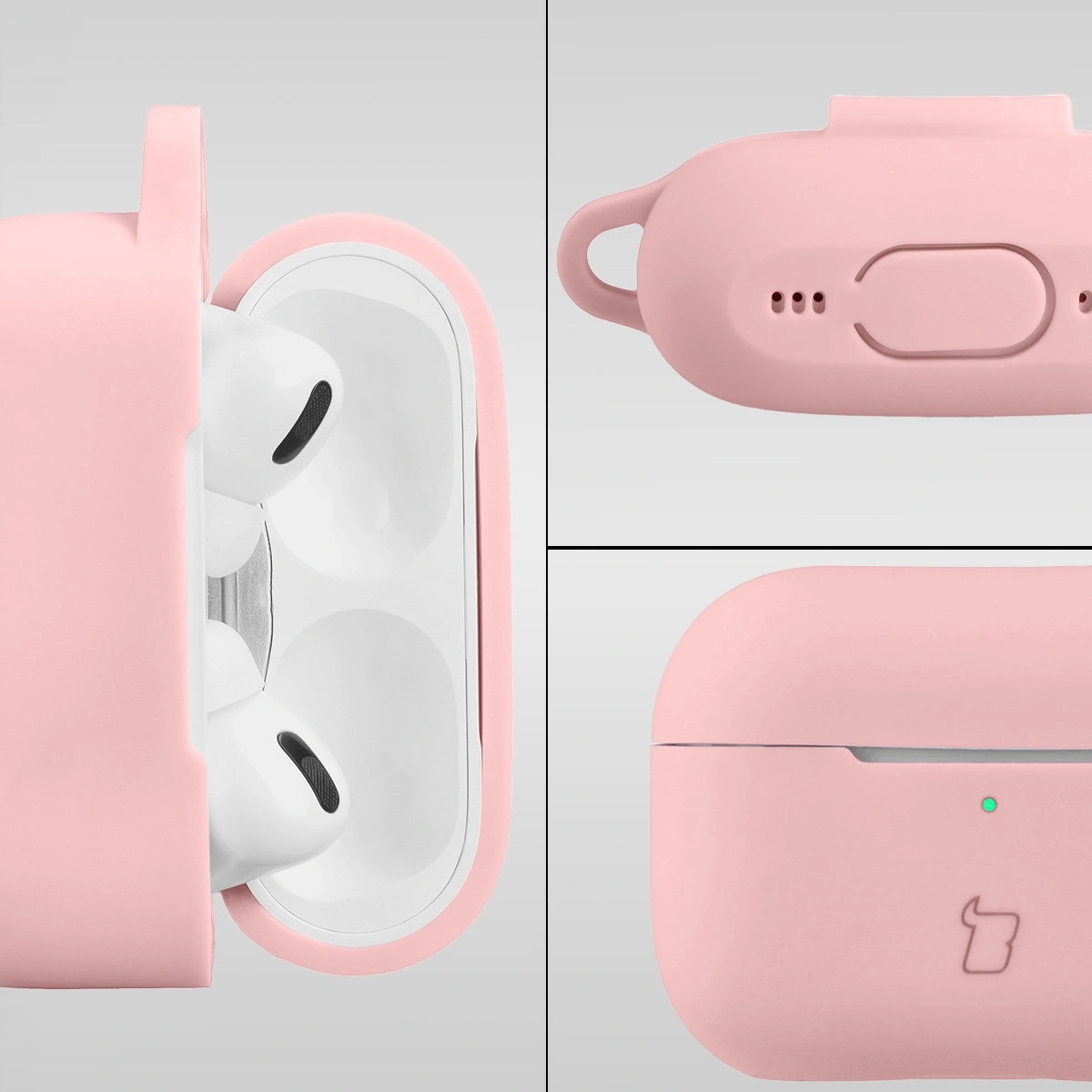 Silikonowa konstrukcja etui Bizon Case Headphone Silicone do AirPods Pro 2
